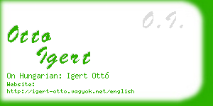 otto igert business card